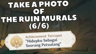 Lokasi Foto Mural yang ada di Reruntuhan 66  Genshin Impact [upl. by Trepur367]