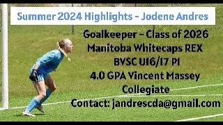 SUMMER HIGHLIGHT REEL  Jodene Andres  2026 GK [upl. by Ylatfen]