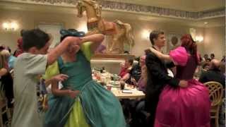 Drizella and Anastasia Jonathan Proposes and they all dance at 1900 Park Fare Dec 2012 [upl. by Madora710]