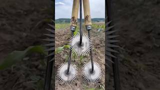 Soil Hoeing  pulverizer  Tillage  Farming [upl. by Nabalas]