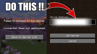 How To Fix Minecraft Error Connection timed out getsockopt  Latest 2024 [upl. by Papst]