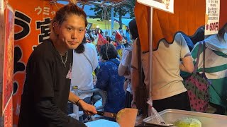 Skilled Chef Cooks Yakisoba at a Japanese Street Festival  Japanese Street Food [upl. by Faxan]