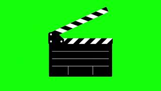 Clapper Board Green Screen Effect  No Text  No Copyright [upl. by Sorel]