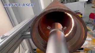 Metal Tube Interior Laser Cleaning  Hans Laser [upl. by Siloam]