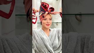 How to Use a Head Scarf for Overnight Curly Haircare [upl. by Concettina453]