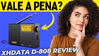 XHDATA D808 Radio  O Melhor Rádio Portátil Multibanda Review Completo [upl. by Shipp671]