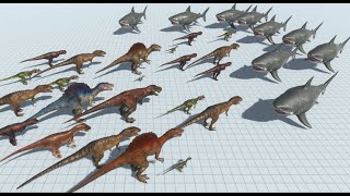 The Toughest Of All 1000 Dinosaurs Army  Animal Revolt Battle Simulator [upl. by Anivla]