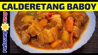 How to Cook Calderetang Baboy [upl. by Eniloj782]