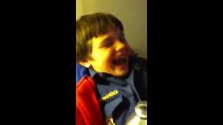 Kid Laughing Hysterically At Ringtone [upl. by Oiragelo]