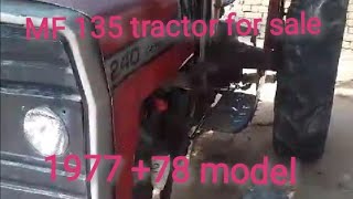 MF 135 tractor for sale Messi fargusan 197778 model [upl. by Anoyek]