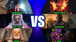 Rune King Thor vs Darkseid Superman Vs Ghost Rider Odin Vs Ego  IN HINDI [upl. by Alian447]