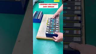 24V 100Ah lifepo4 lithium battery pack Immersive assembly line lithiumbatteryfactory batterypack [upl. by Shiverick]