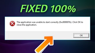 The Application Was Unable to Start Correctly 0xc00007b Windows 10 [upl. by Mastat]