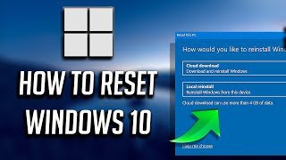 How To Factory Reset Windows 10 NEW 2024 [upl. by Ilyssa]