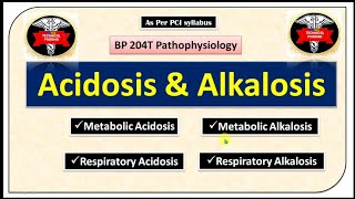 Metabolic and Respiratory acidosis and alkalosis in hindi  Pathophysiology  B Pharm 2nd sem [upl. by Annais72]