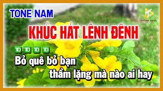 KHÚC HÁT LÊNH ĐÊNH Karaoke CHA CHA CHA TONE NAM Nhạc Sống 2025 Âm Thanh Hay  Karaoke Tình Sầu [upl. by Quiteri]