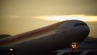 IBERIA Airbus A340642 ECJCY Despegue del Juan SantamaríaMROC [upl. by Haslam921]