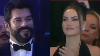 Fahriye evcen ödül alan eşini böyle seyr etti [upl. by Nirot]