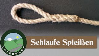 Schlaufe Spleißen  Augspleiß  Outdoor Tutorial [upl. by Silva]