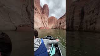 Lake Powell all to ourselves lakepowell yamaha jetski waverunner beautiful water fun [upl. by Leblanc270]