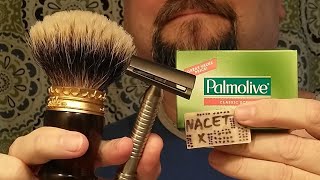 Just A Shave Maggard Slant  Gillette Nacet M 367  Palmolive Hand Soap Bar  SV HM Manch Wht [upl. by Siletotsira]