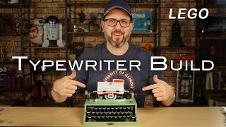 Building the LEGO Ideas Typewriter [upl. by Willock205]