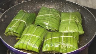 Bhetki macher paturiBarramundi fish steamed in banana leaf flavourful bhetki macher paturi recipe [upl. by Tletski]