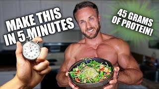 AMAZING VEGAN MEAL IN 5 MINS WITH MACROS amp MICROS [upl. by Annelise]