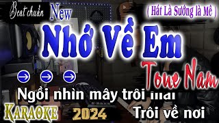 Nhớ Về Em Karaoke Tone Nam  SONG NGỮ  Beat Chuẩn Jimmii Nguyễn  QUÂN ORGAN [upl. by Vanhomrigh725]