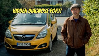 Opel Meriva 20032010 Where to Locate the OBD2 Port [upl. by Feodor416]