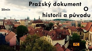 Český dokument o historii a původu Prahy [upl. by Hilarius]