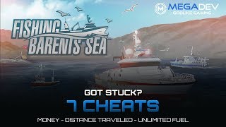 FISHING BARENTS SEA CHEATS Money Distance travelled Fuel   Trainer by MegaDev [upl. by Irv]