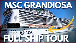 MSC GRANDIOSA Full Ship Tour 2023 Review amp BEST Spots of MSC Cruise Ship [upl. by Kaja]