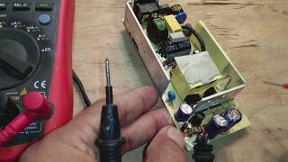 SMPS supply repair Switching power supply diagnosing How to repair laptop charger [upl. by Ahsinaj]