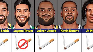 NBA Players Who Smoke Cigarettes amp Weed 🚬 [upl. by Nwahsit]