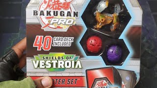 NEW BAKUGAN PRO SHIELDS OF VESTROIA AURELUS HYDOROUS ULTRA STARTER SET UNBOXING [upl. by Liamsi]