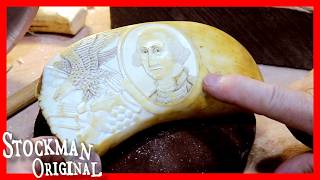 George Washington Scrimshaw in a Whales Tooth [upl. by Euqnimod]