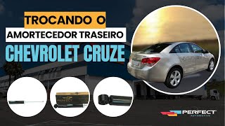 TROCA DO AMORTECEDOR TRASEIRO  CHEVROLET CRUZE [upl. by Nathaniel]