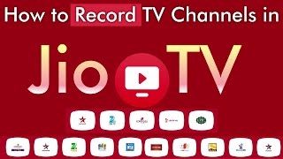 How to Record TV Channels in Jio TV App  JioTV App Recording  Jio TV Recorder [upl. by Akoyn]