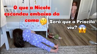 O QUE NICOLE ESCONDEU EMBAIXO DA CAMA SO A PRISCILA VIU😱 [upl. by Heigl]