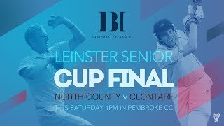 LIVE CRICKET  North County v Clontarf Leinster Senior Cup Final [upl. by Yahsed620]