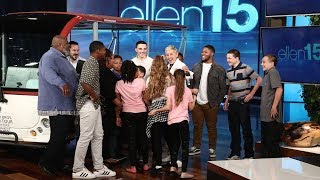 Ellen Surprises the Amazing Sanders Family [upl. by Felecia409]