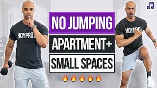 Full Body Apartment amp Small Space Friendly HIIT Workout with Weights NO JUMPING [upl. by Janeen]