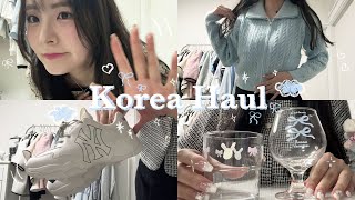 〔KOREA HAUL〕韓国購入品紹介🇰🇷｜服雑貨ダイエット食品お菓子などいろいろ🩵･ [upl. by Ecyla]