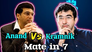 ANAND vs KRAMNIK  Mate in 7 [upl. by Ainej333]