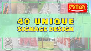 40 UNIQUE SIGNAGE DESIGN  IDE KREATIF SIGNAGE [upl. by Jessamine728]