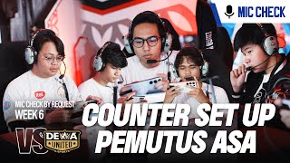 COUNTER SETUP TAK TERDUGA  MICCHECK VS DEWA MPL ID Season 14 [upl. by Annekahs]