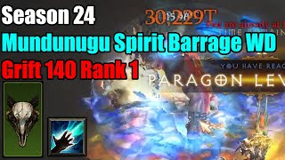 Season 24  Mundunugu Spirit Barrage WD  Gr140 Rank 1 [upl. by Agnella]