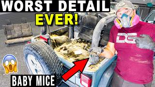 I Spent 18 Hours Cleaning The DIRTIEST Jeep Ever [upl. by Tavie915]