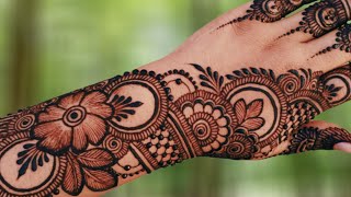 New 2024 Special Mehndi Design For Back HandLatest Simple bridal mehndi designEid special Mehndi [upl. by Naerb]